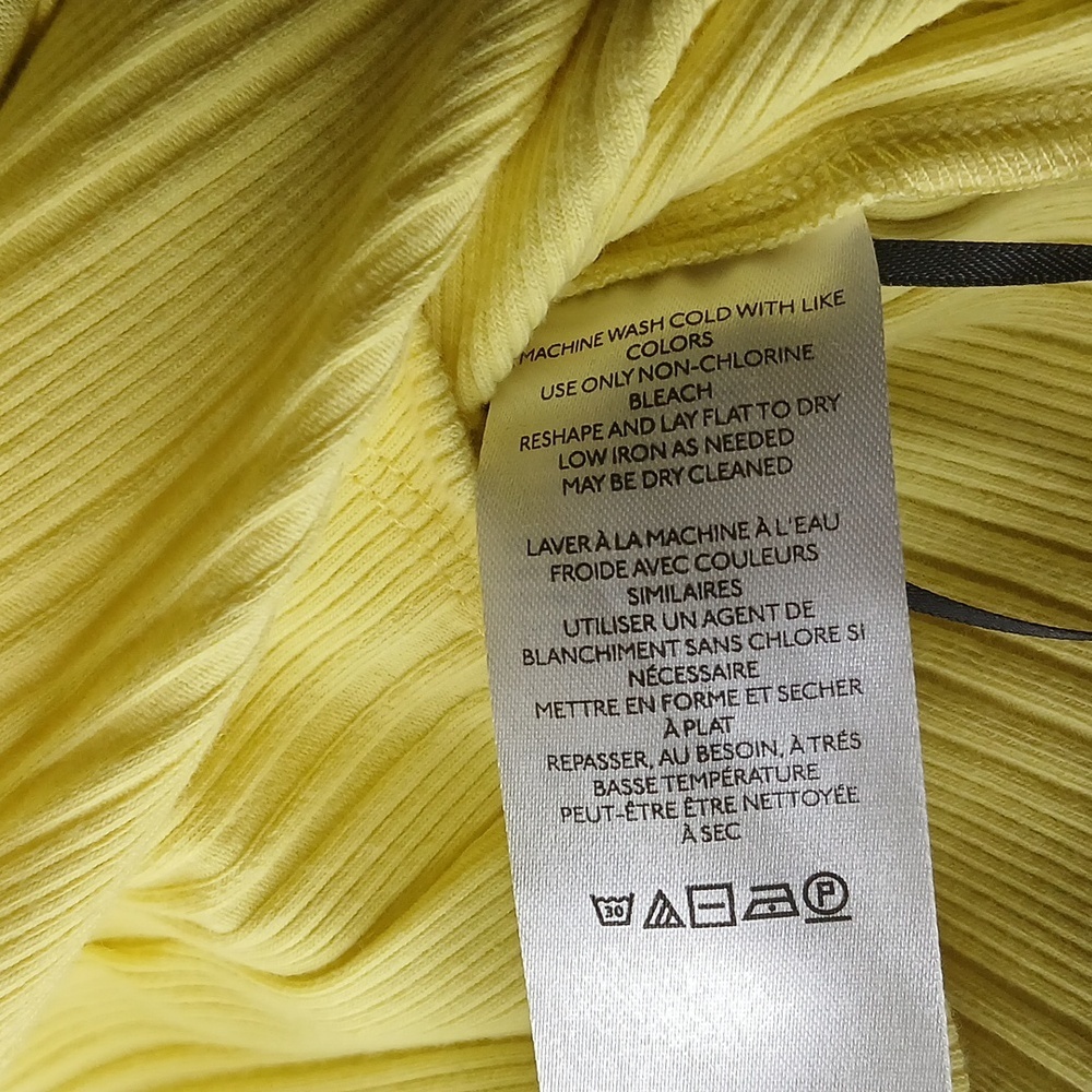 PILCRO Yellow Ruffled Sleeveless Top - Picture 8 of 12